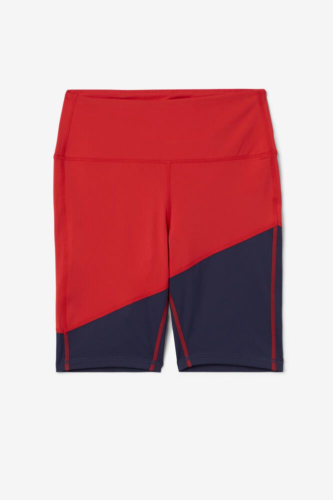 Fila Marley Bike Red Shorts Womens - NZ 37048-RGNB